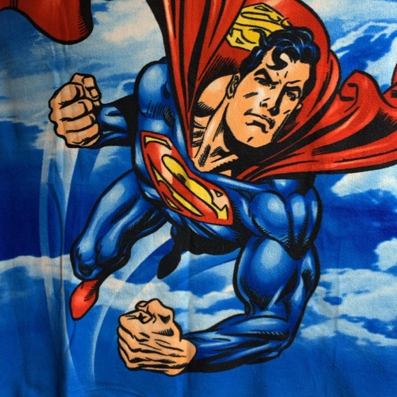 Superman comfy throw blanket  fleece - Picture 2 of 7